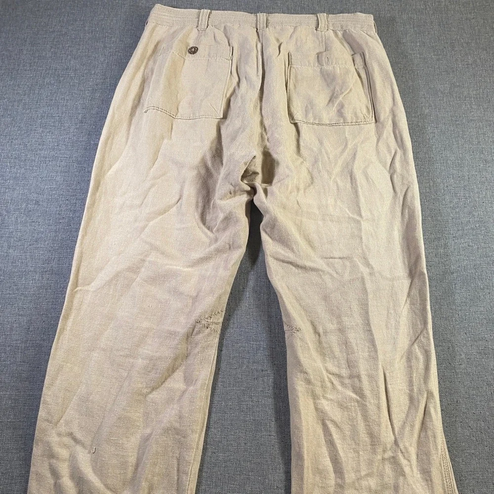All-Son‎ Mens Beige Cotton Blend Casual Drawstring Pants Size 34 Lightweight